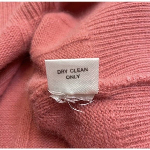 Montrer Italian Wool Angora Dusty Pink Knit Pullover Turtleneck Sweater - Picture 14 of 14